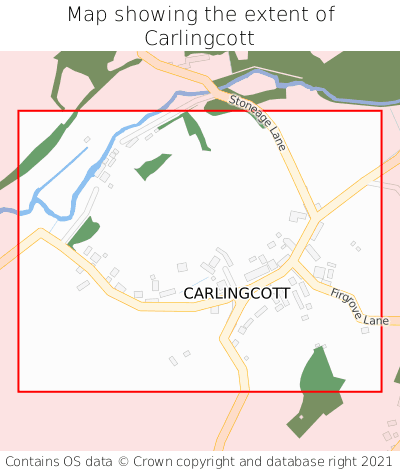 Map showing extent of Carlingcott as bounding box