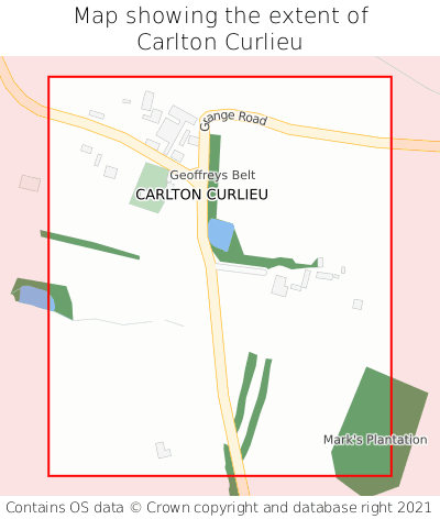 Map showing extent of Carlton Curlieu as bounding box