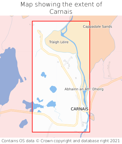 Map showing extent of Carnais as bounding box