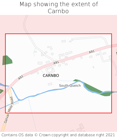 Map showing extent of Carnbo as bounding box