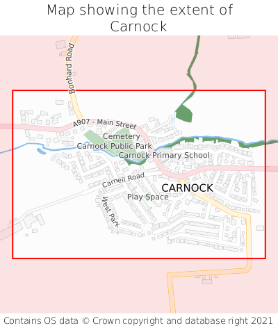 Map showing extent of Carnock as bounding box