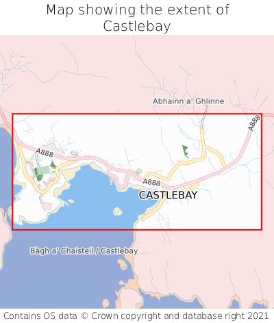 Map showing extent of Castlebay as bounding box