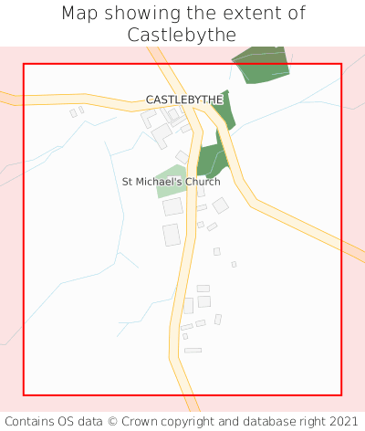 Map showing extent of Castlebythe as bounding box