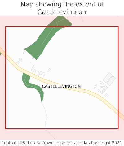 Map showing extent of Castlelevington as bounding box