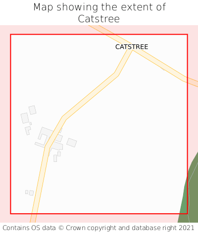 Map showing extent of Catstree as bounding box