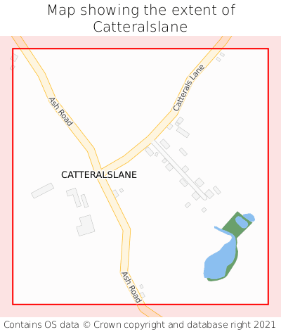 Map showing extent of Catteralslane as bounding box