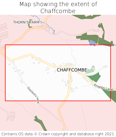 Map showing extent of Chaffcombe as bounding box