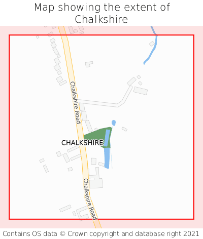 Map showing extent of Chalkshire as bounding box