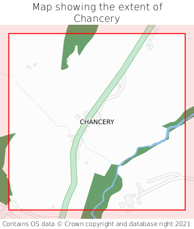 Map showing extent of Chancery as bounding box