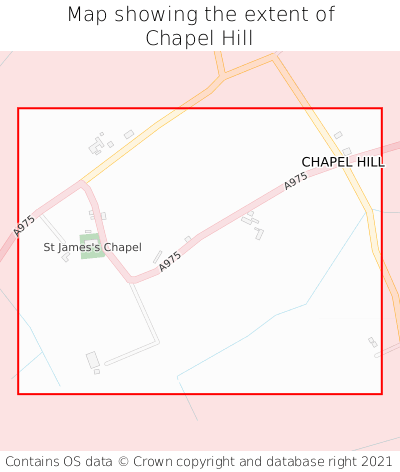 Map showing extent of Chapel Hill as bounding box