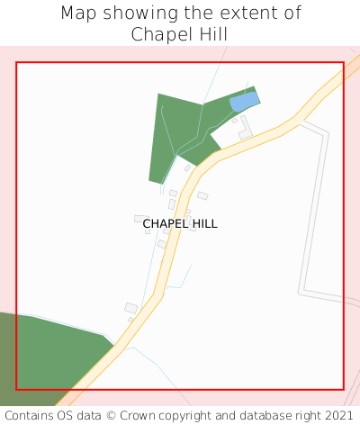 Map showing extent of Chapel Hill as bounding box