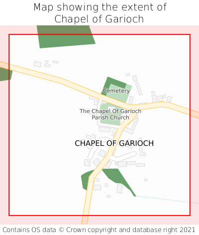 Map showing extent of Chapel of Garioch as bounding box