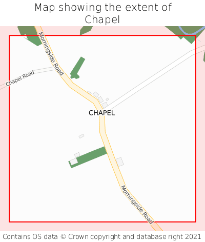 Map showing extent of Chapel as bounding box