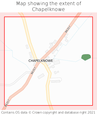 Map showing extent of Chapelknowe as bounding box