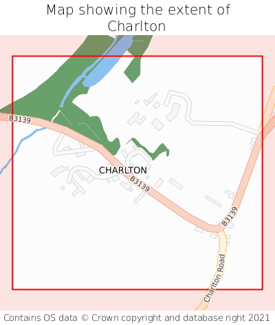 Map showing extent of Charlton as bounding box