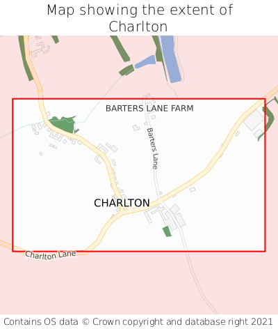 Map showing extent of Charlton as bounding box