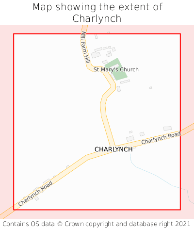 Map showing extent of Charlynch as bounding box