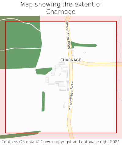 Map showing extent of Charnage as bounding box