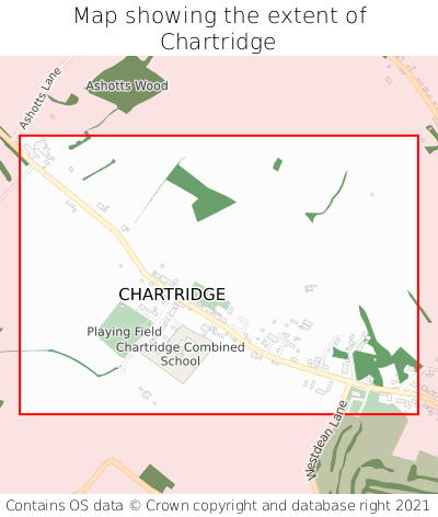 Map showing extent of Chartridge as bounding box