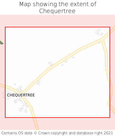Map showing extent of Chequertree as bounding box
