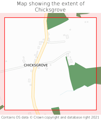 Map showing extent of Chicksgrove as bounding box