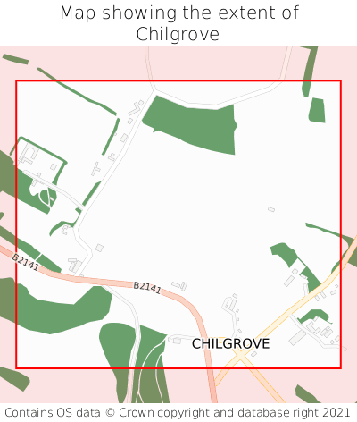 Map showing extent of Chilgrove as bounding box