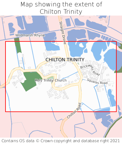 Map showing extent of Chilton Trinity as bounding box