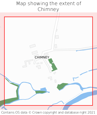 Map showing extent of Chimney as bounding box