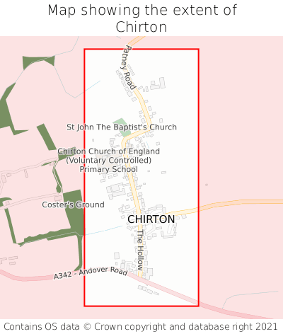 Map showing extent of Chirton as bounding box