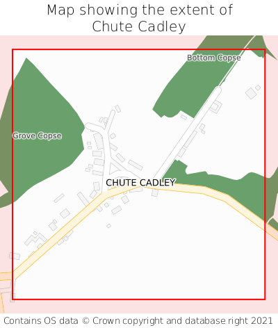Map showing extent of Chute Cadley as bounding box