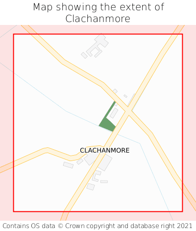 Map showing extent of Clachanmore as bounding box