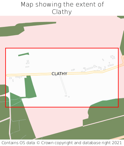 Map showing extent of Clathy as bounding box