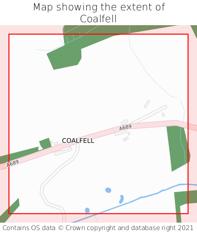 Map showing extent of Coalfell as bounding box