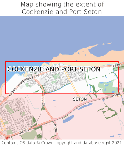 Map showing extent of Cockenzie and Port Seton as bounding box