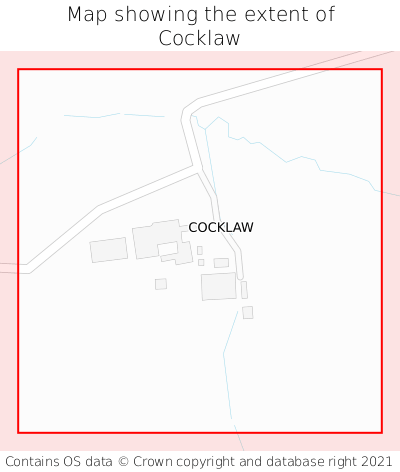 Map showing extent of Cocklaw as bounding box