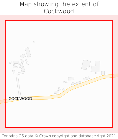 Map showing extent of Cockwood as bounding box