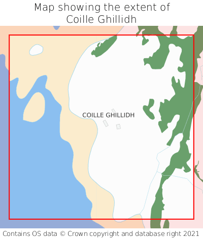 Map showing extent of Coille Ghillidh as bounding box