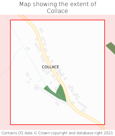 Map showing extent of Collace as bounding box