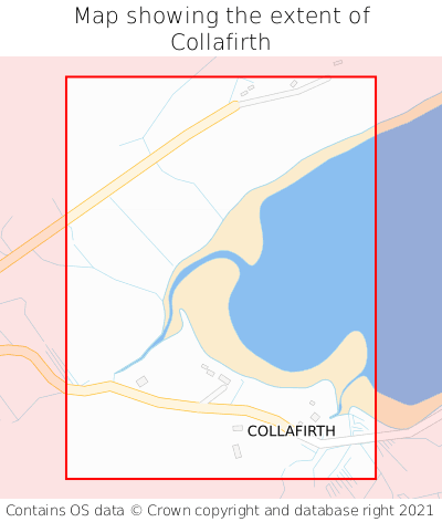 Map showing extent of Collafirth as bounding box