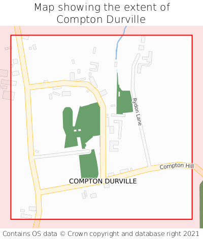 Map showing extent of Compton Durville as bounding box