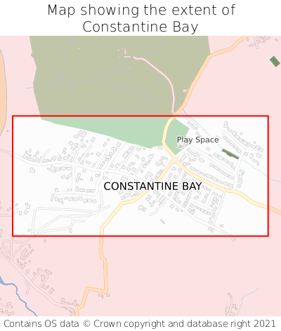 Map showing extent of Constantine Bay as bounding box