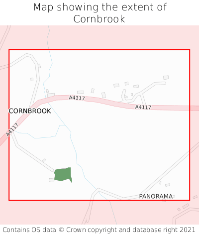 Map showing extent of Cornbrook as bounding box