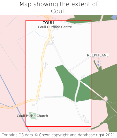 Map showing extent of Coull as bounding box