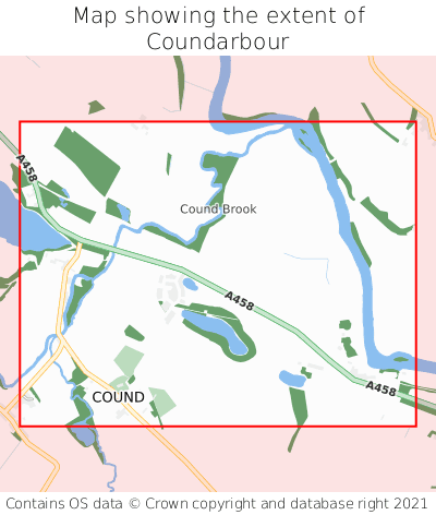 Map showing extent of Coundarbour as bounding box