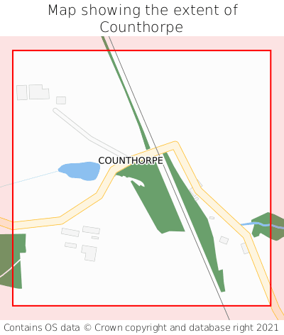 Map showing extent of Counthorpe as bounding box