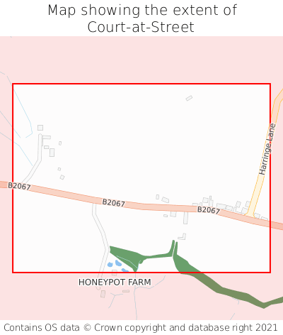 Map showing extent of Court-at-Street as bounding box