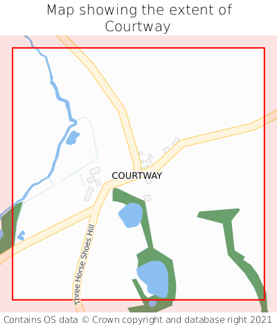 Map showing extent of Courtway as bounding box