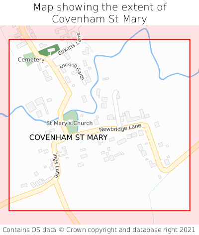 Map showing extent of Covenham St Mary as bounding box