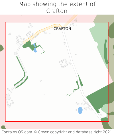 Map showing extent of Crafton as bounding box