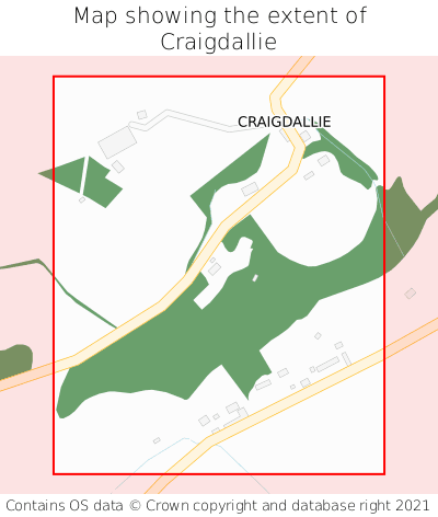 Map showing extent of Craigdallie as bounding box